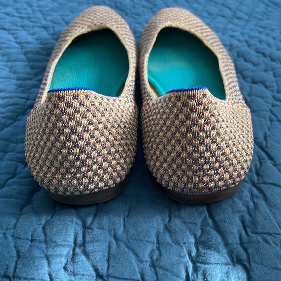 Rothy’s metallic cap toe flat - Picture 3 of 7